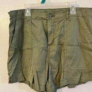 Social Standard by Sanctuary Tencel Olive Shorts